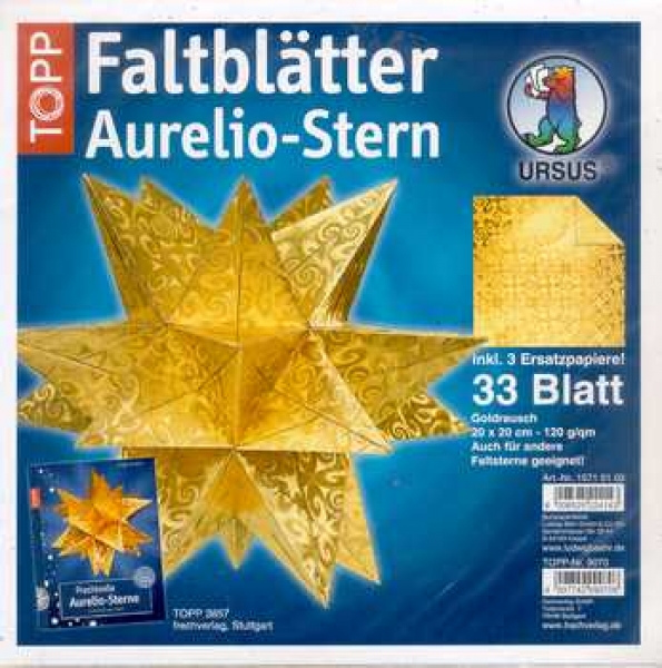 Faltblätter Aurelio-Stern Goldrausch